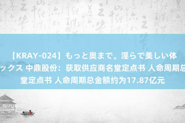 【KRAY-024】もっと奥まで。淫らで美しい体が求める熱い快感セックス 中鼎股份：获取供应商名堂定点书 人命周期总金额约为17.87亿元