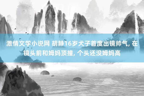 激情文学小说网 胡静16岁犬子首度出镜帅气， 在镜头前和姆妈顶撞， 个头还没姆妈高